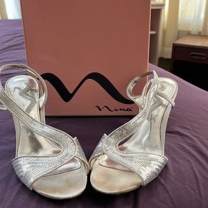 Silver dress shoes size 7.5